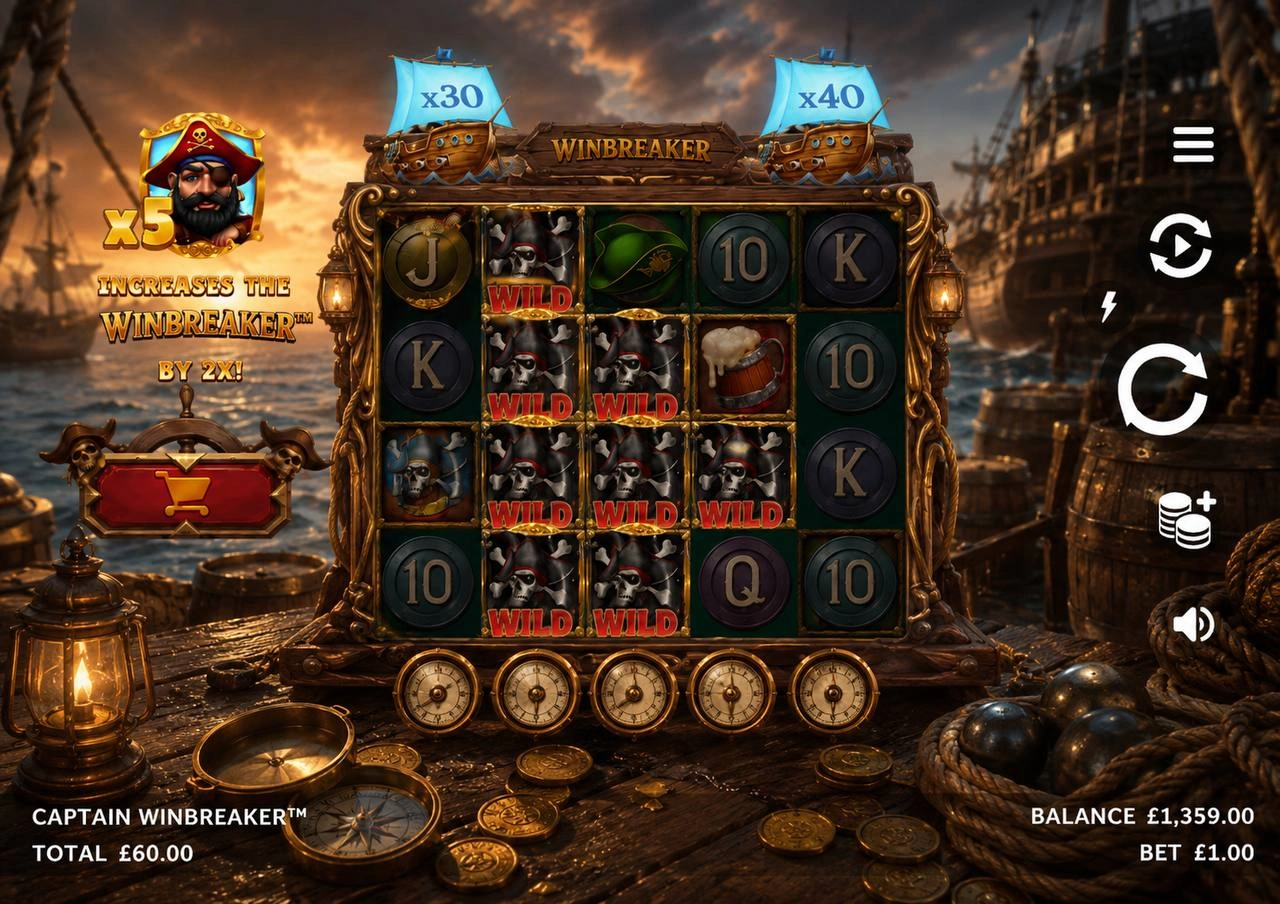 Caractéristiques principales de Captain Slots